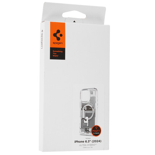 Купить Накладка  Spigen Ultra Hybrid MagSafe для Apple iPhone 16 Pro серый/прозрачный  5614014. Характеристики, отзывы и цены в Донецке