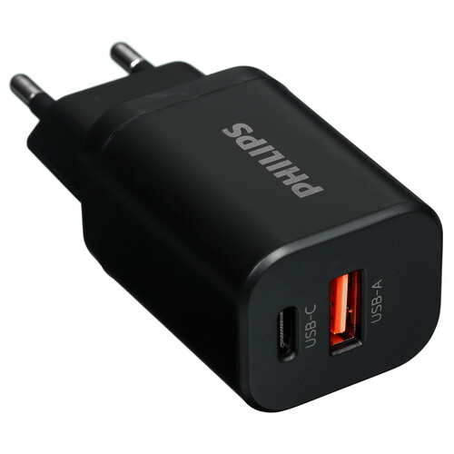 Купить Сетевое зарядное устройство Philips черный  5494061. Характеристики, отзывы и цены в Донецке