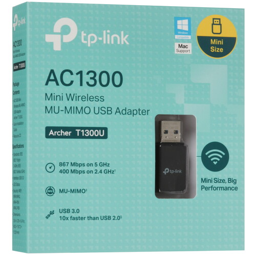 Купить Wi-Fi адаптер TP-Link Archer T1300U  9276968. Характеристики, отзывы и цены в Донецке