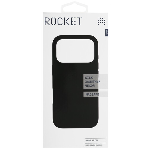 Купить Накладка  Rocket Silk для Apple iPhone 17 Pro черный  5639081. Характеристики, отзывы и цены в Донецке