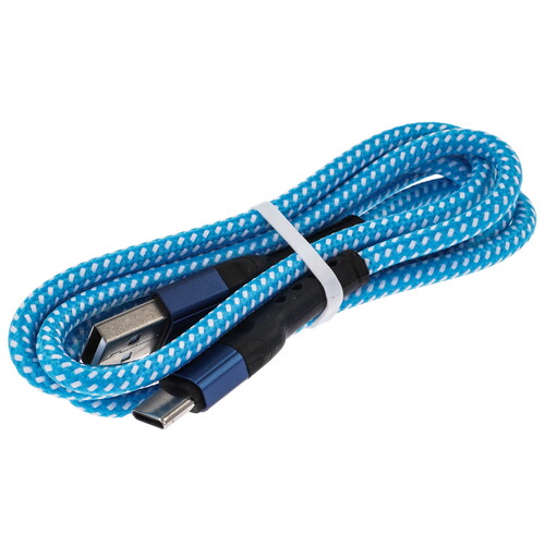 Купить Кабель круглый WIIIX USB Type-C - USB 2.0 Type-A синий 1 м  5488282. Характеристики, отзывы и цены в Донецке