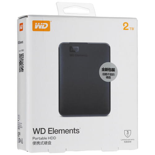 Купить 2 ТБ Внешний HDD WD Elements Portable  5439566. Характеристики, отзывы и цены в Донецке