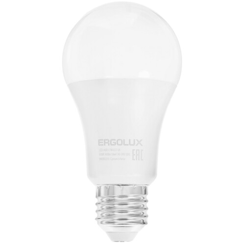 Купить Лампа светодиодная Ergolux LED-A60-17W-E27-6K  5467585. Характеристики, отзывы и цены в Донецке