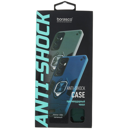 Купить Накладка  BoraSCO Anti-Shok Case для HONOR X6b зеленый  5620422. Характеристики, отзывы и цены в Донецке