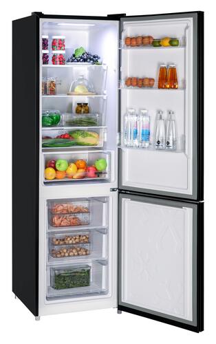 Купить Холодильник с морозильником   Nordfrost RFC 390D NFGB черный  9069205. Характеристики, отзывы и цены в Донецке