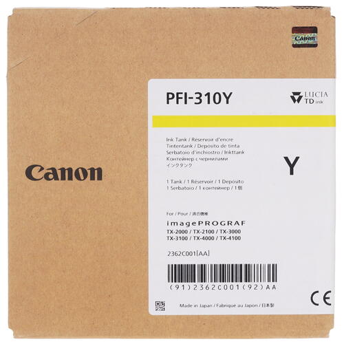 Купить Картридж Canon PFI-310Y желтый  9911277. Характеристики, отзывы и цены в Донецке