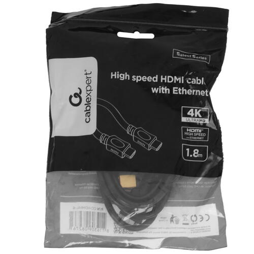 Купить Кабель  Cablexpert HDMI - HDMI, 1.8 м  5452202. Характеристики, отзывы и цены в Донецке