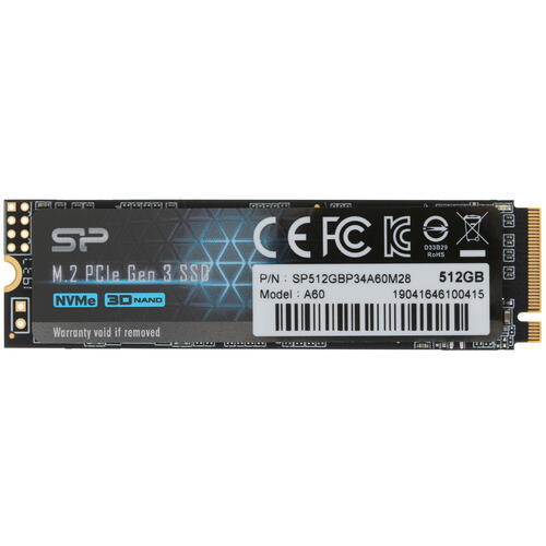 Купить 512 ГБ M.2 NVMe накопитель Silicon Power P34A60 [SP512GBP34A60M28]  1604868. Характеристики, отзывы и цены в Донецке