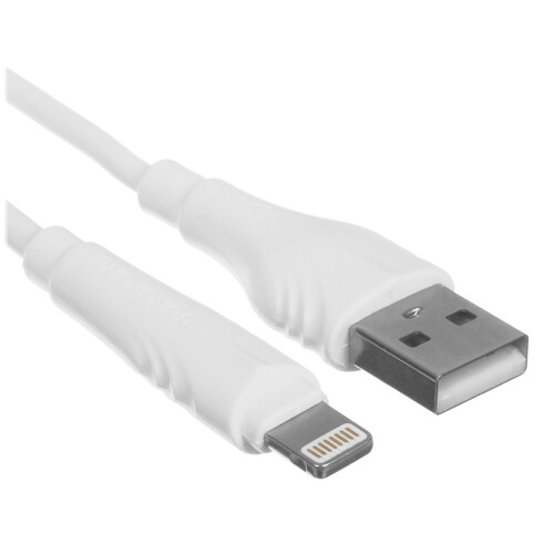 Купить Кабель круглый Borofone Lightning 8-pin - USB 2.0 Type-A белый 1 м  5475057. Характеристики, отзывы и цены в Донецке