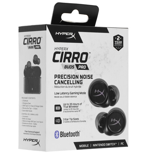Купить Наушники TWS HyperX Cirro Buds Pro черный 2023  5604535. Характеристики, отзывы и цены в Донецке
