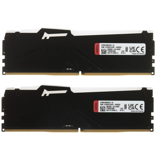 Купить Оперативная память Kingston FURY Beast Black RGB [KF556C40BB2AK2-64] 64 ГБ  5635250. Характеристики, отзывы и цены в Донецке