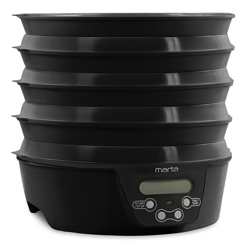 Купить Сушилка для овощей и фруктов MARTA MT-FD1888C черный  9934671. Характеристики, отзывы и цены в Донецке