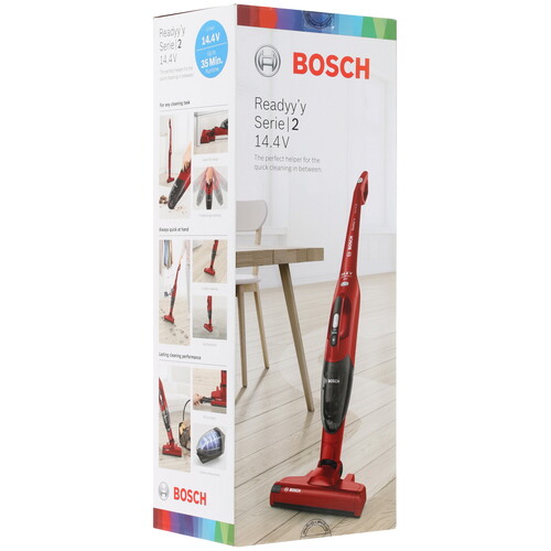 Купить Пылесос  вертикальный  Bosch BBHF214R  красный  8189932. Характеристики, отзывы и цены в Донецке