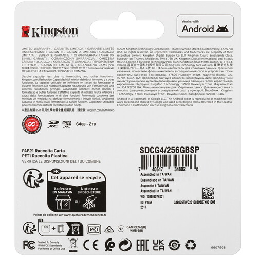 Купить Карта памяти Kingston Canvas Go! Plus microSDXC 256 ГБ  5632478. Характеристики, отзывы и цены в Донецке