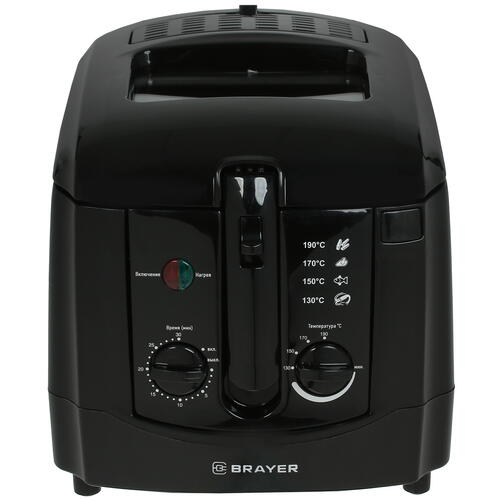 Купить Фритюрница BRAYER 2830BR-BK черный  9909290. Характеристики, отзывы и цены в Донецке