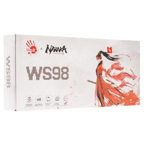 Купить Клавиатура  проводная + беспроводная A4Tech Bloody WS98 Naraka  5600518. Характеристики, отзывы и цены в Донецке