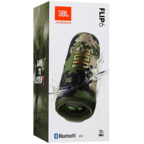 Купить Портативная колонка JBL Flip 6, камуфляжный  5059974. Характеристики, отзывы и цены в Донецке