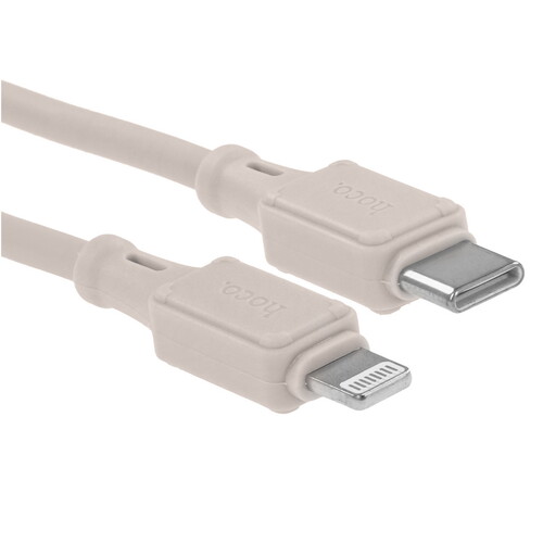 Купить Кабель круглый Hoco Lightning 8-pin - USB Type-C серый 1 м  5462494. Характеристики, отзывы и цены в Донецке