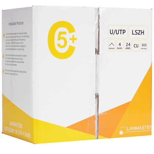 Купить Витая пара Lanmaster LAN-5EUTP-PT-LSZH-BL  9328927. Характеристики, отзывы и цены в Донецке