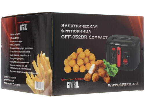 Фритюрница GFgril GFF-052 BR черный Купить Фритюрница GFgril GFF-052 BR черный  1254856. Характеристики, отзывы и цены в Донецке