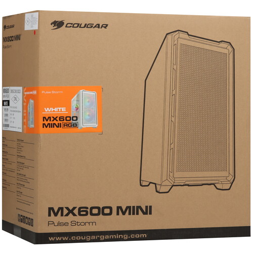 Купить Корпус Cougar MX600 MINI RGB  белый  5603816. Характеристики, отзывы и цены в Донецке