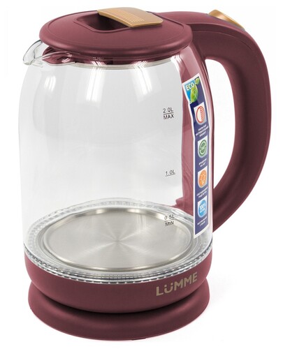 Купить Электрочайник LUMME LU-142 красный  8145243. Характеристики, отзывы и цены в Донецке