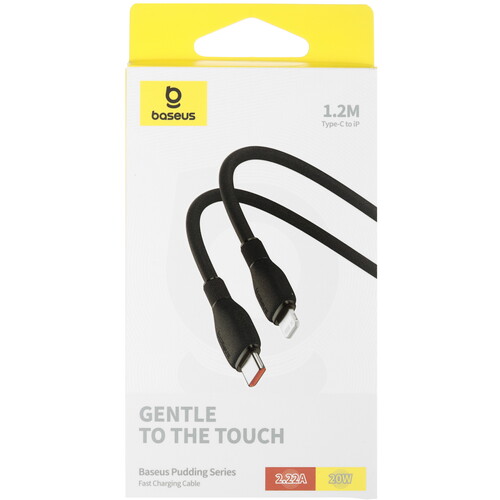 Купить Кабель круглый Baseus Lightning 8-pin - USB Type-C черный 1.2 м  5495767. Характеристики, отзывы и цены в Донецке