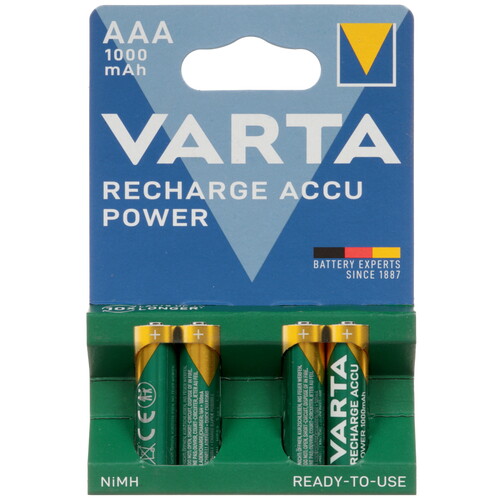 Купить Аккумулятор VARTA Recharge Accu Power 1000 мА*ч  1900521. Характеристики, отзывы и цены в Донецке