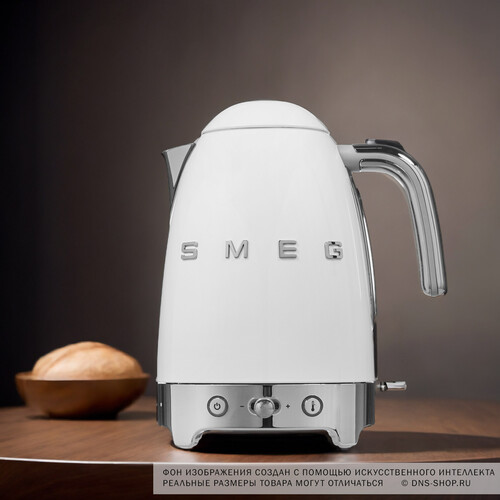Купить Электрочайник Smeg KLF04WHEU белый  8115934. Характеристики, отзывы и цены в Донецке