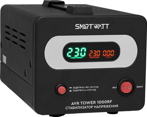 Купить Стабилизатор напряжения SMARTWATT AVR TOWER 1000RF  9098943. Характеристики, отзывы и цены в Донецке