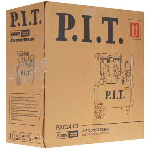 Купить Компрессор поршневой безмасляный P.I.T. PAC24-C1  5339625. Характеристики, отзывы и цены в Донецке