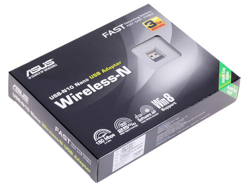 Купить Wi-Fi адаптер ASUS USB-N10 Nano  0175970. Характеристики, отзывы и цены в Донецке