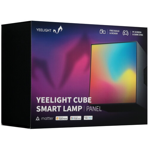 Купить Настольный светильник Yeelight Cube-Desktop Atmosphere Light Panel Basic черный  5602314. Характеристики, отзывы и цены в Донецке