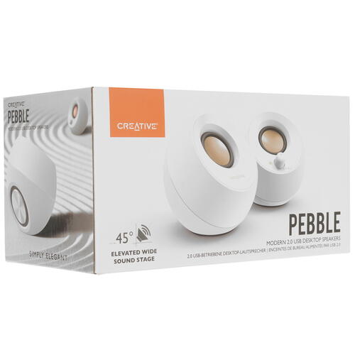 Купить Колонки Creative PEBBLE белый  4837262. Характеристики, отзывы и цены в Донецке