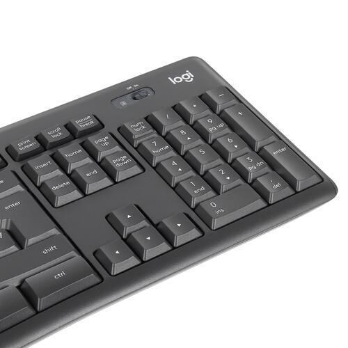Купить Клавиатура+мышь беспроводная   Logitech MK295 Silent Wireless Combo черный  4718845. Характеристики, отзывы и цены в Донецке