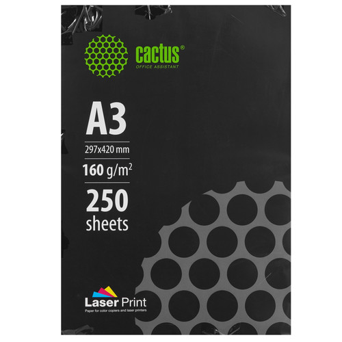 Купить Бумага Cactus CS-LPA3160250 белый  9289574. Характеристики, отзывы и цены в Донецке