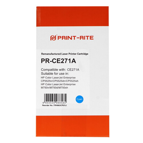 Купить Картридж лазерный Print-Rite PR-CE271A голубой  9150416. Характеристики, отзывы и цены в Донецке