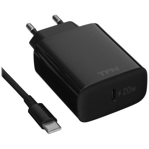 Купить Сетевое зарядное устройство TFN RAPID Type-C PD 20W черный  5367358. Характеристики, отзывы и цены в Донецке