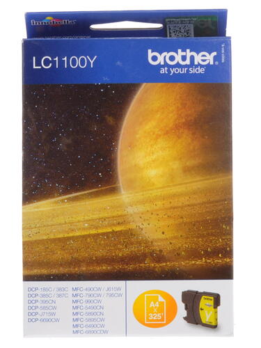 Купить Картридж Brother LC-1100Y желтый  0111625. Характеристики, отзывы и цены в Донецке