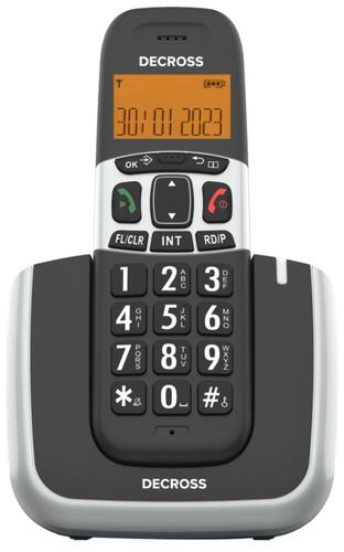 Купить Телефон беспроводной (DECT) DECROSS DC1004  5412550. Характеристики, отзывы и цены в Донецке