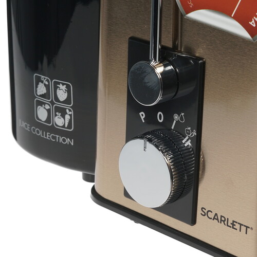 Купить Соковыжималка электрическая Scarlett SC-JE50S35 золотистый  8114130. Характеристики, отзывы и цены в Донецке