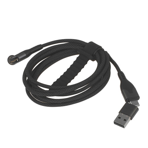 Купить Кабель круглый STATIK USB Type-C - USB 2.0 Type-A, USB Type-C черный 2 м  9240648. Характеристики, отзывы и цены в Донецке