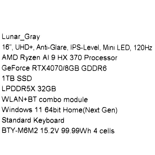 Купить 16" Ноутбук MSI Creator A16 AI A3XVGG-095RU серый  5484706. Характеристики, отзывы и цены в Донецке