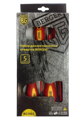 Купить Набор отверток BERGER BG1065  9139637. Характеристики, отзывы и цены в Донецке