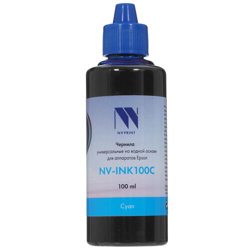 Купить Чернила водорастворимые NV Print NV-INK100C голубой  9925325. Характеристики, отзывы и цены в Донецке