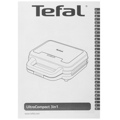 Купить Сэндвичница Tefal UltraCompact SW383D10 черный  5606948. Характеристики, отзывы и цены в Донецке
