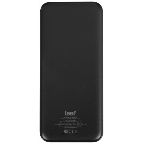 Купить Портативный аккумулятор Leef LF-PWB-10000PD черный  5619595. Характеристики, отзывы и цены в Донецке