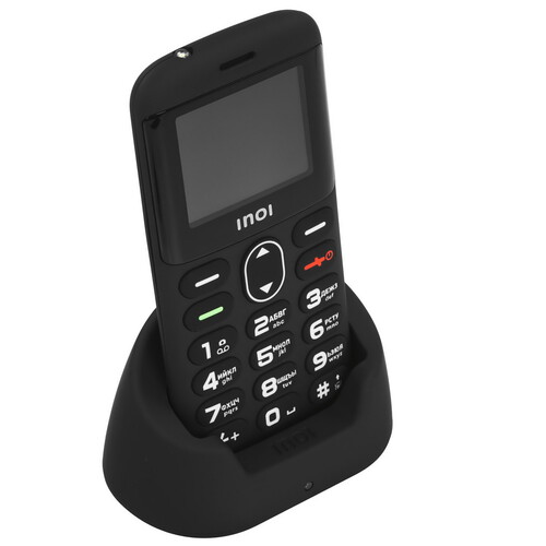 Купить Сотовый телефон INOI 148 Senior 4G черный  9234174. Характеристики, отзывы и цены в Донецке