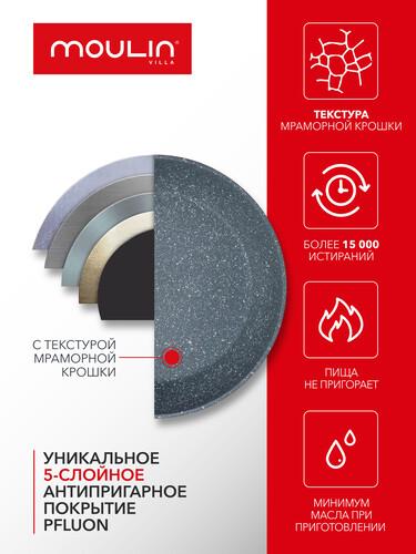 Купить Сковорода MoulinVilla Raspberry RSB-26-DI  9198492. Характеристики, отзывы и цены в Донецке