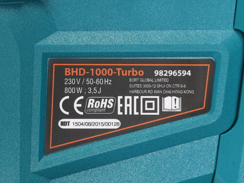 Купить Перфоратор Bort BHD-1000-TURBO  1042936. Характеристики, отзывы и цены в Донецке